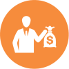 Management-Business-man-person-hold-moneybag-in-hand-Icon