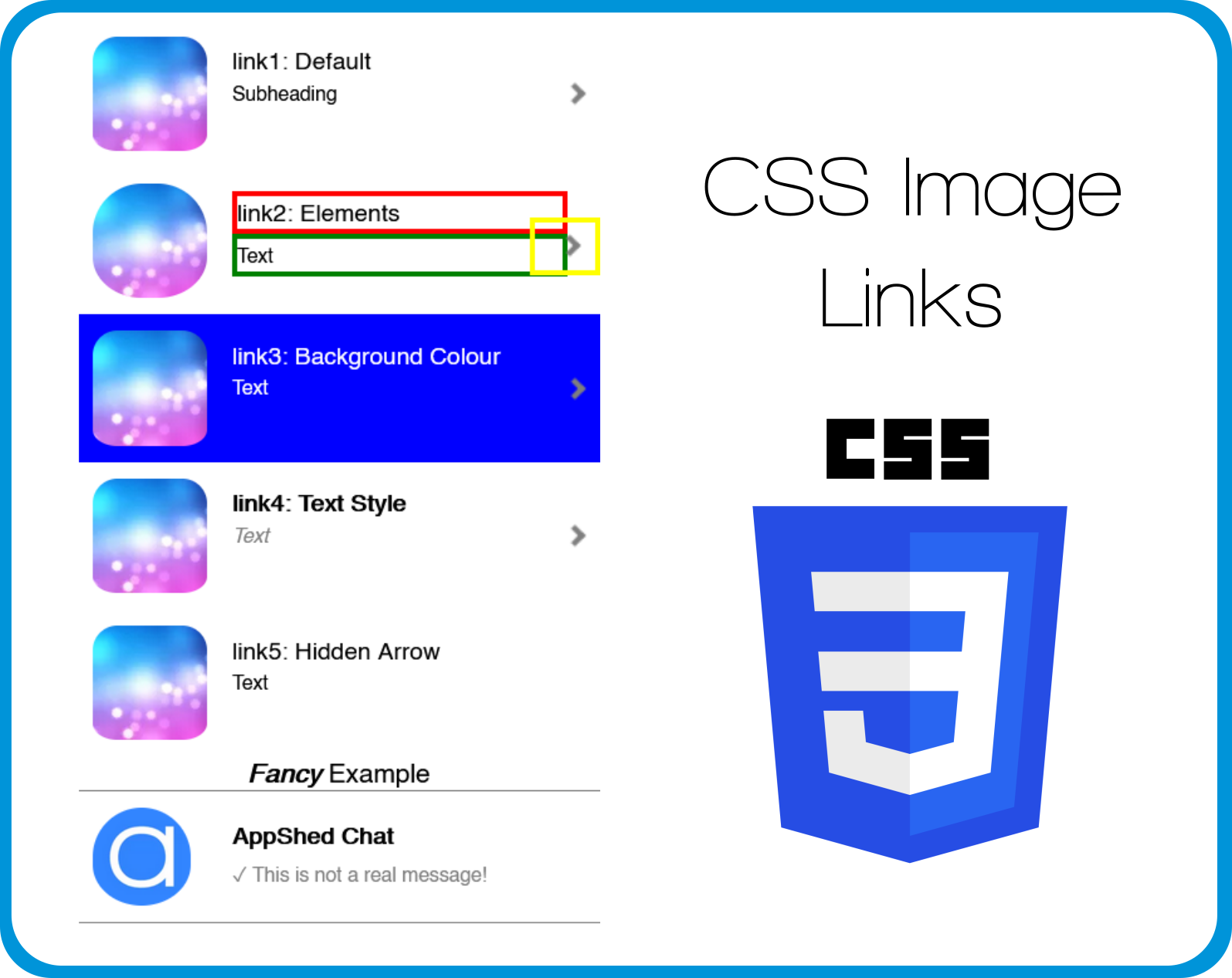 CSS Image Links